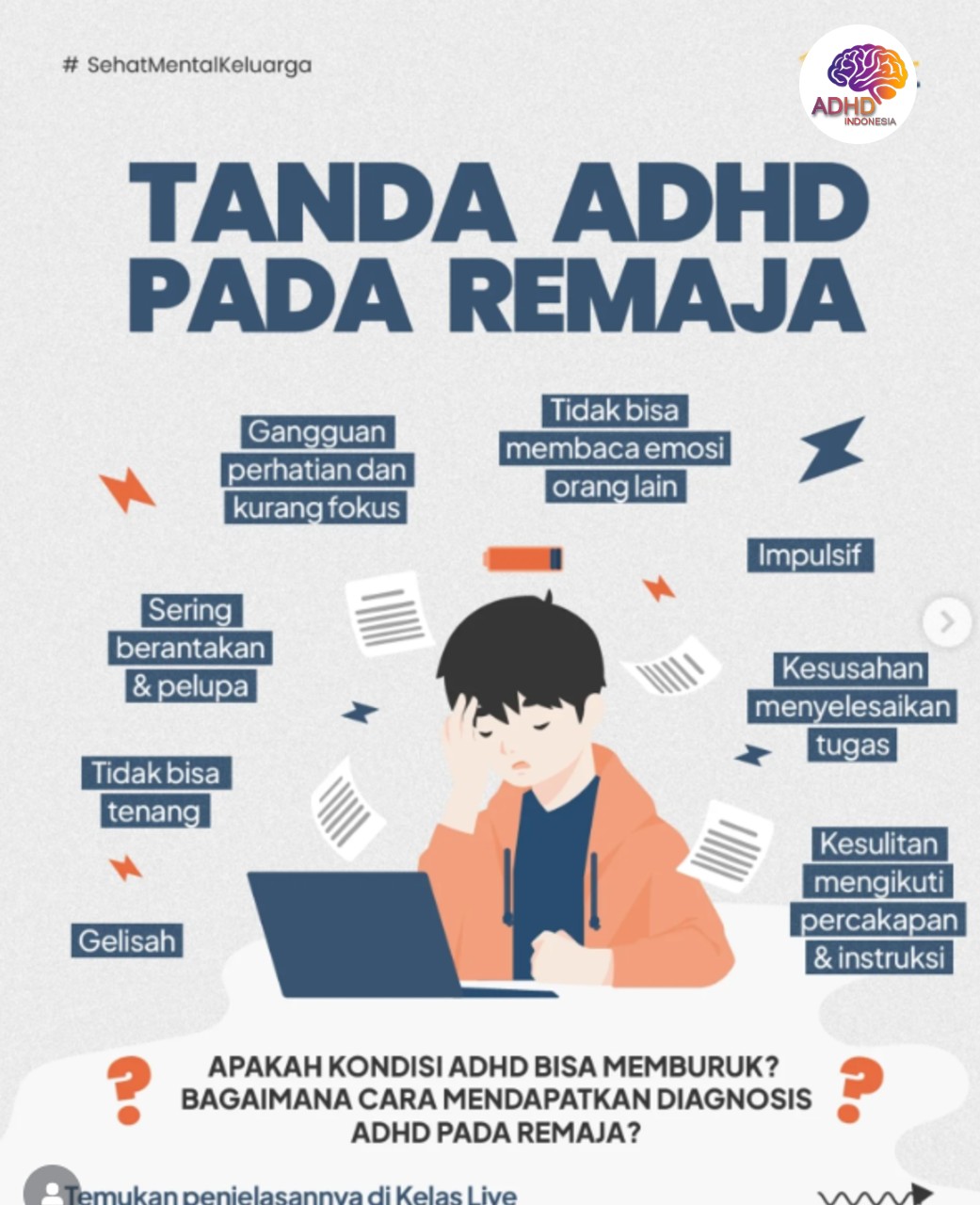 Screening ADHD Non-Diagnostik: Edukasi Awal bagi Orang Tua di Kota Bandung